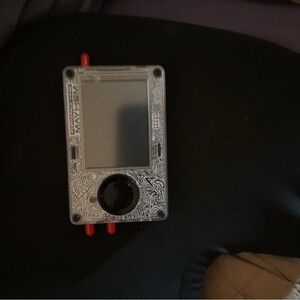 Mayhem Handheld Game Console with Red Accents